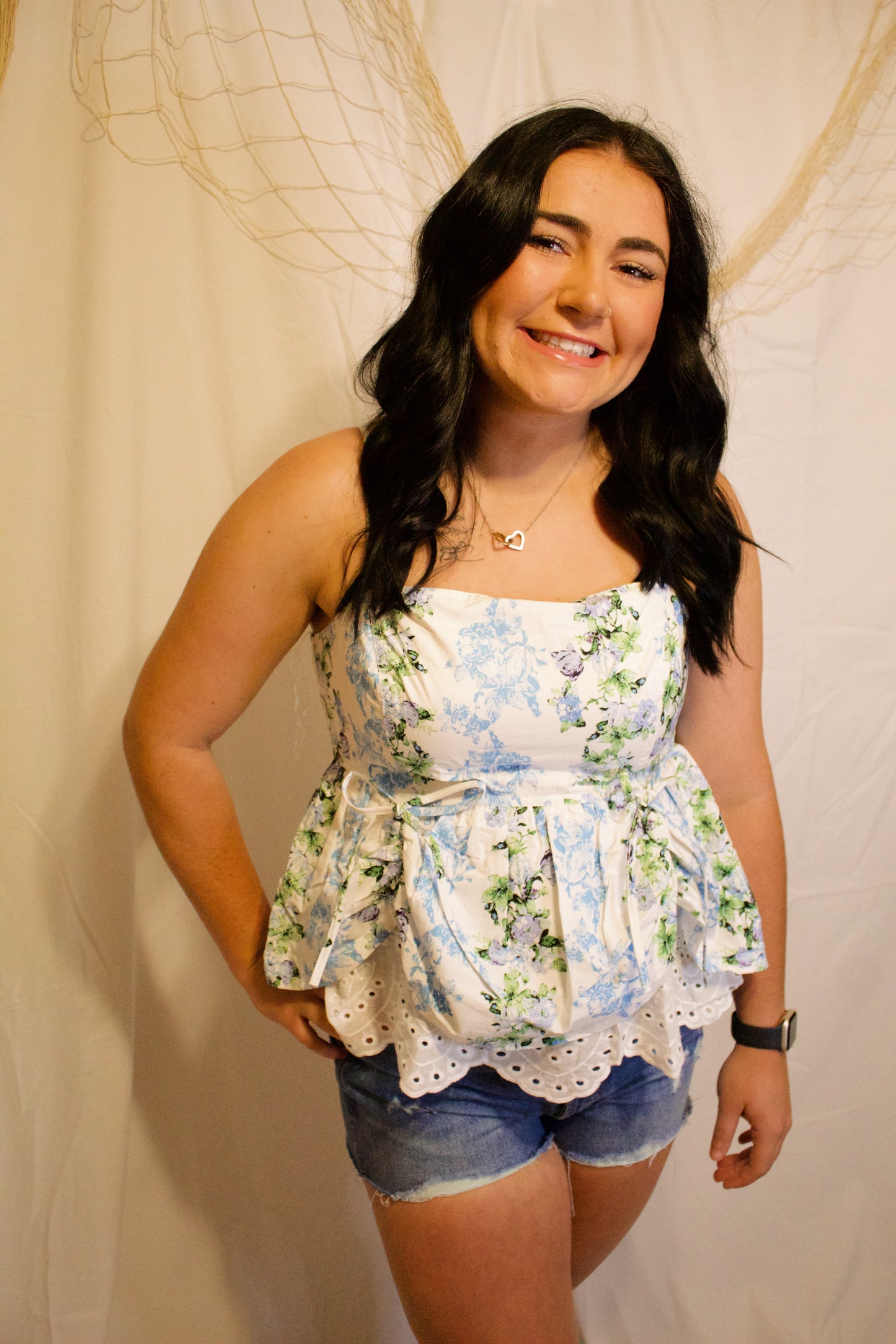 Floral Peplum Top
