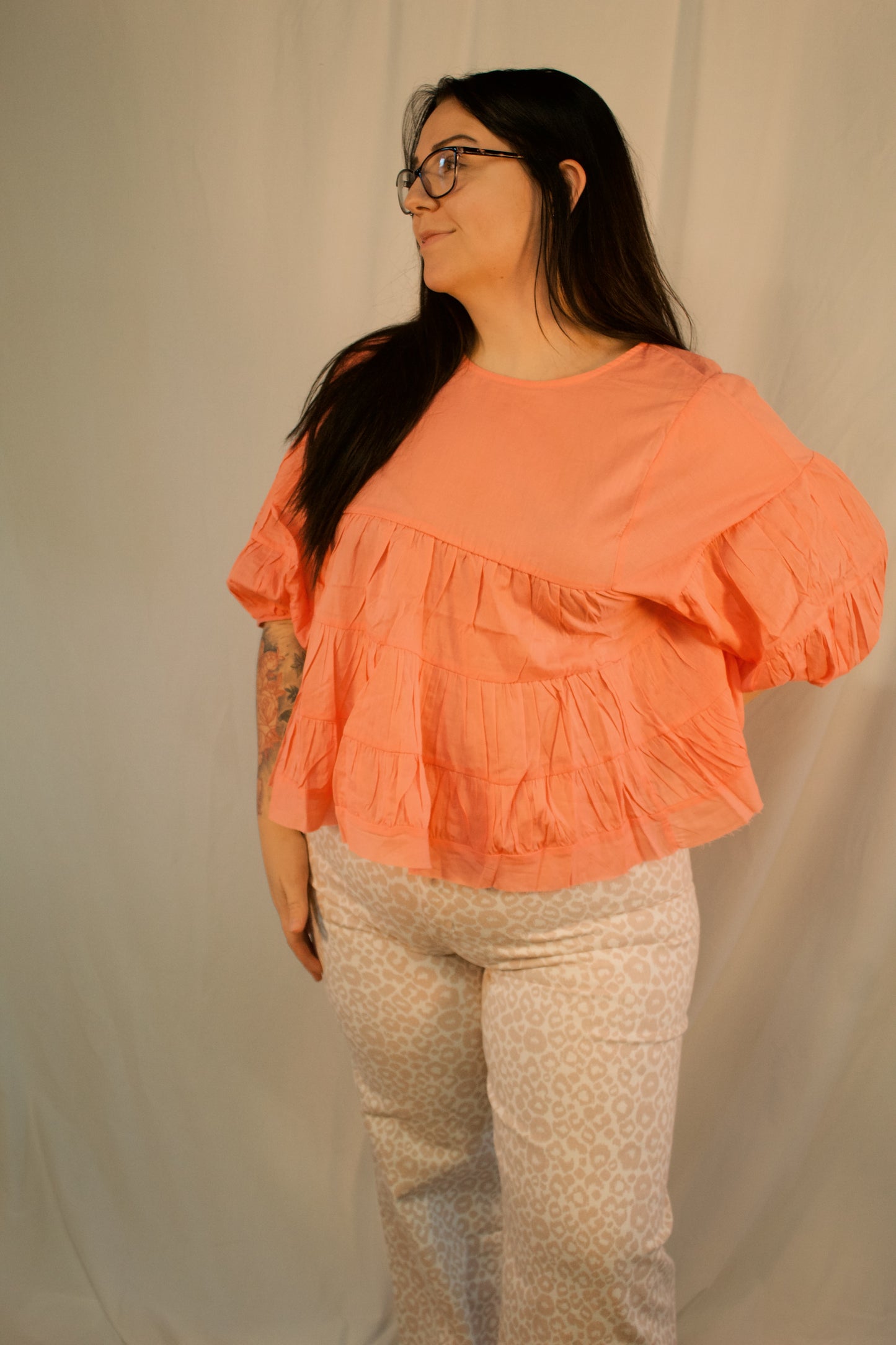 PETAL PINK LEOPARD DENIM JEANS