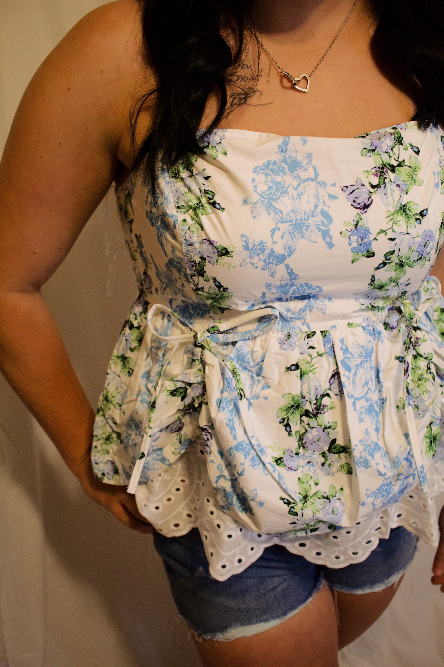 Floral Peplum Top