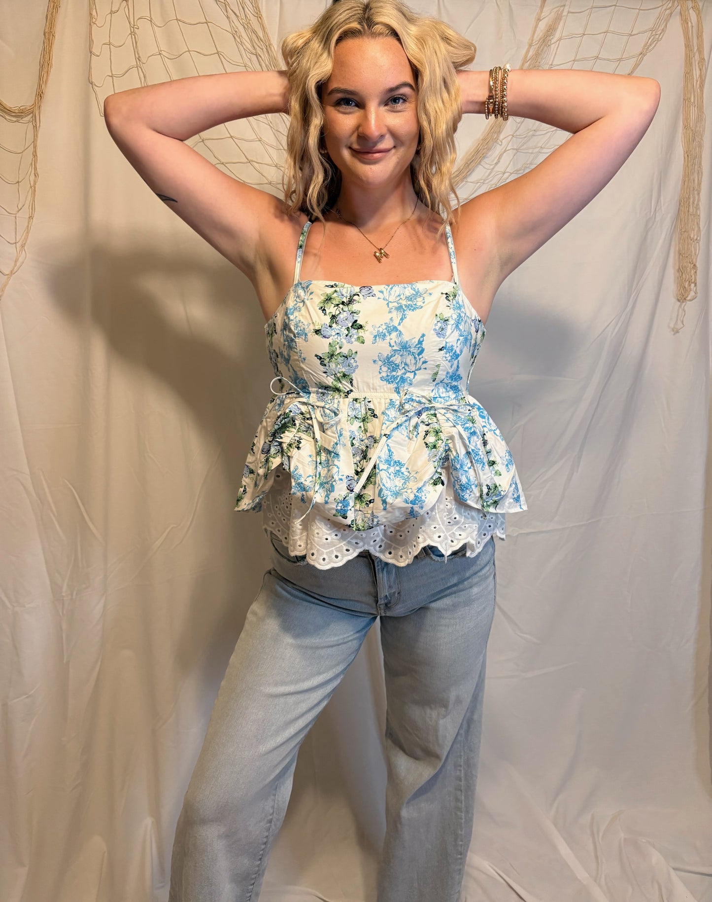 Floral Peplum Top
