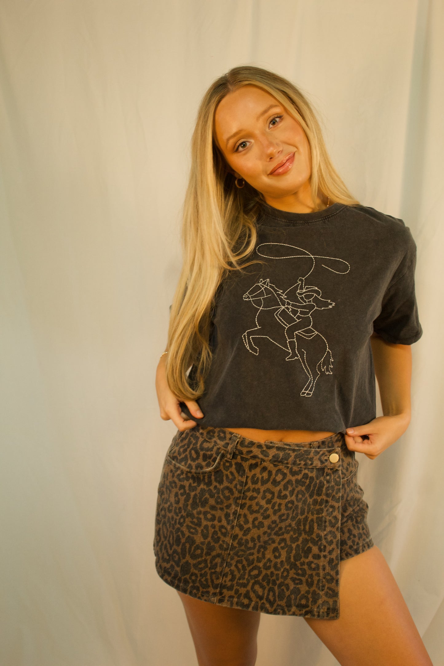 UNTAMED FRONT WRAP SKORT
