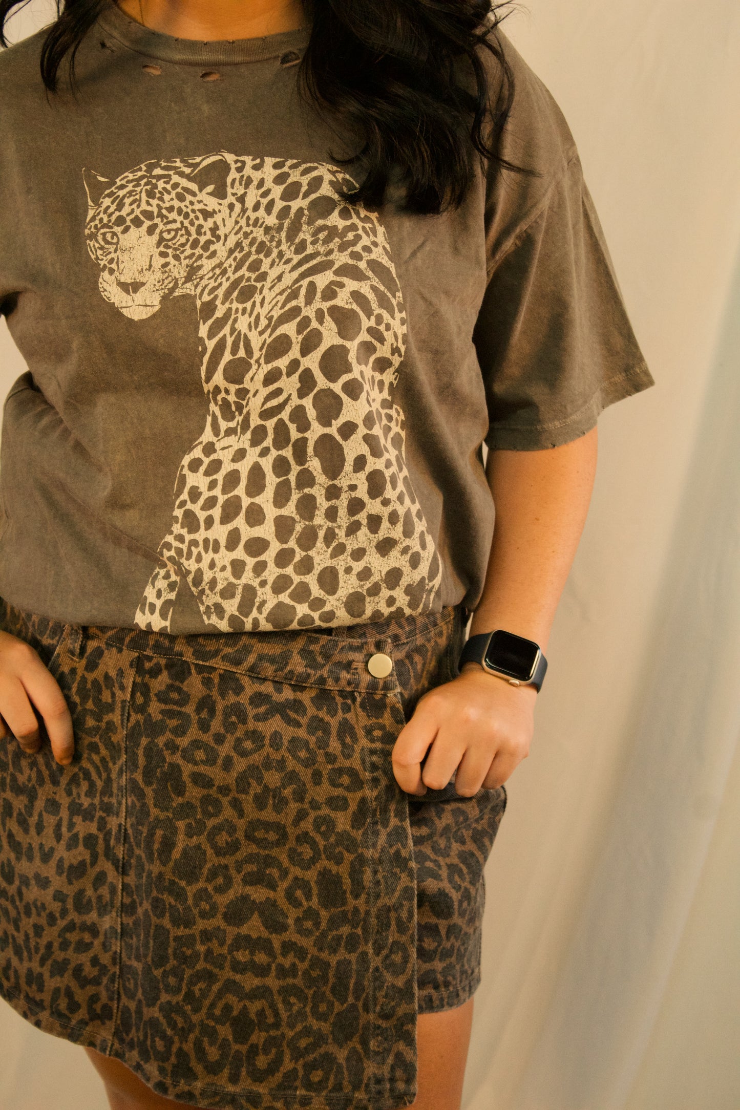 UNTAMED FRONT WRAP SKORT
