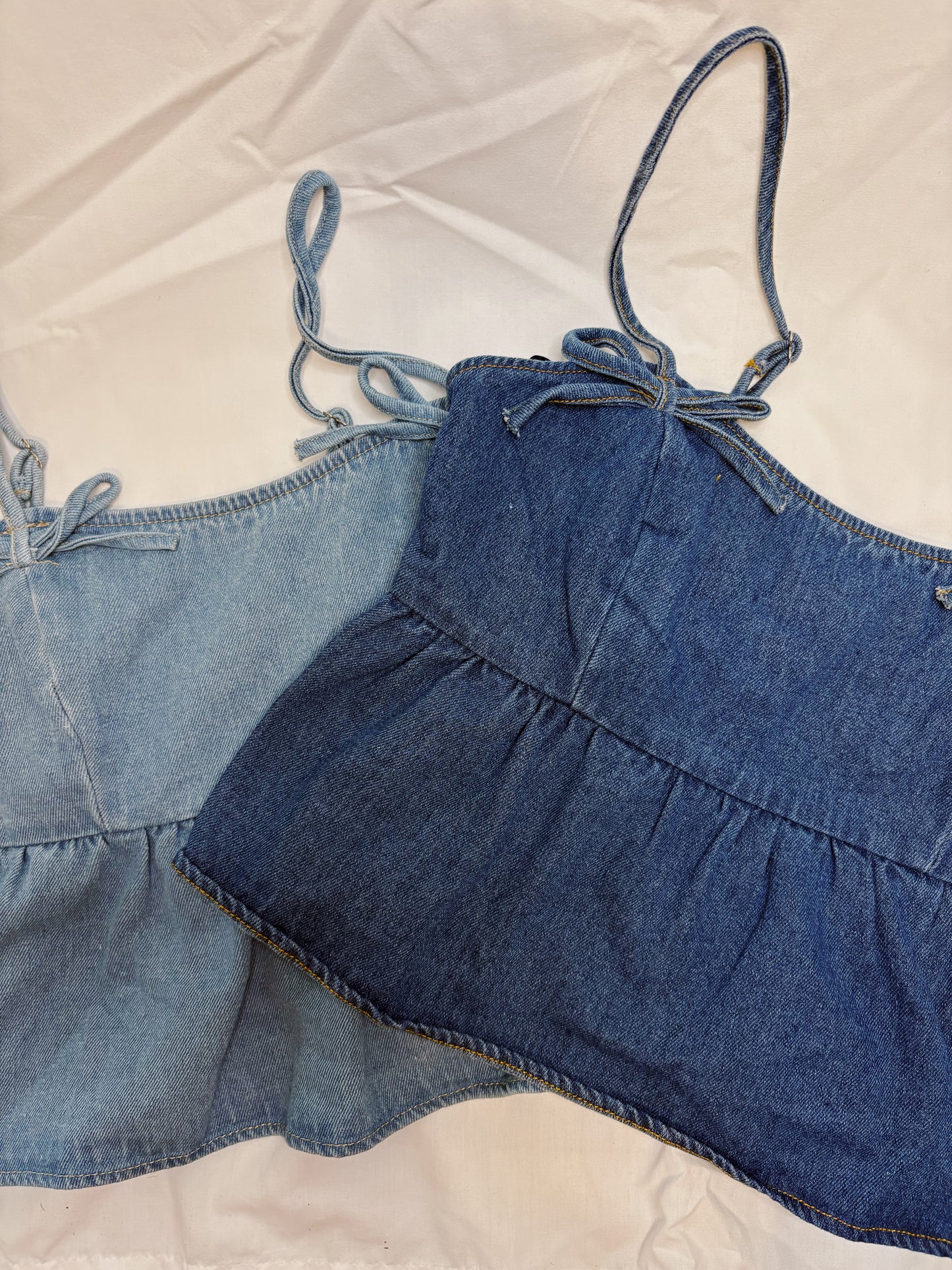 All American Bow Denim Top