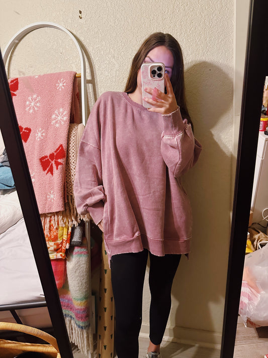 Plus Light Rose Sweatshirt