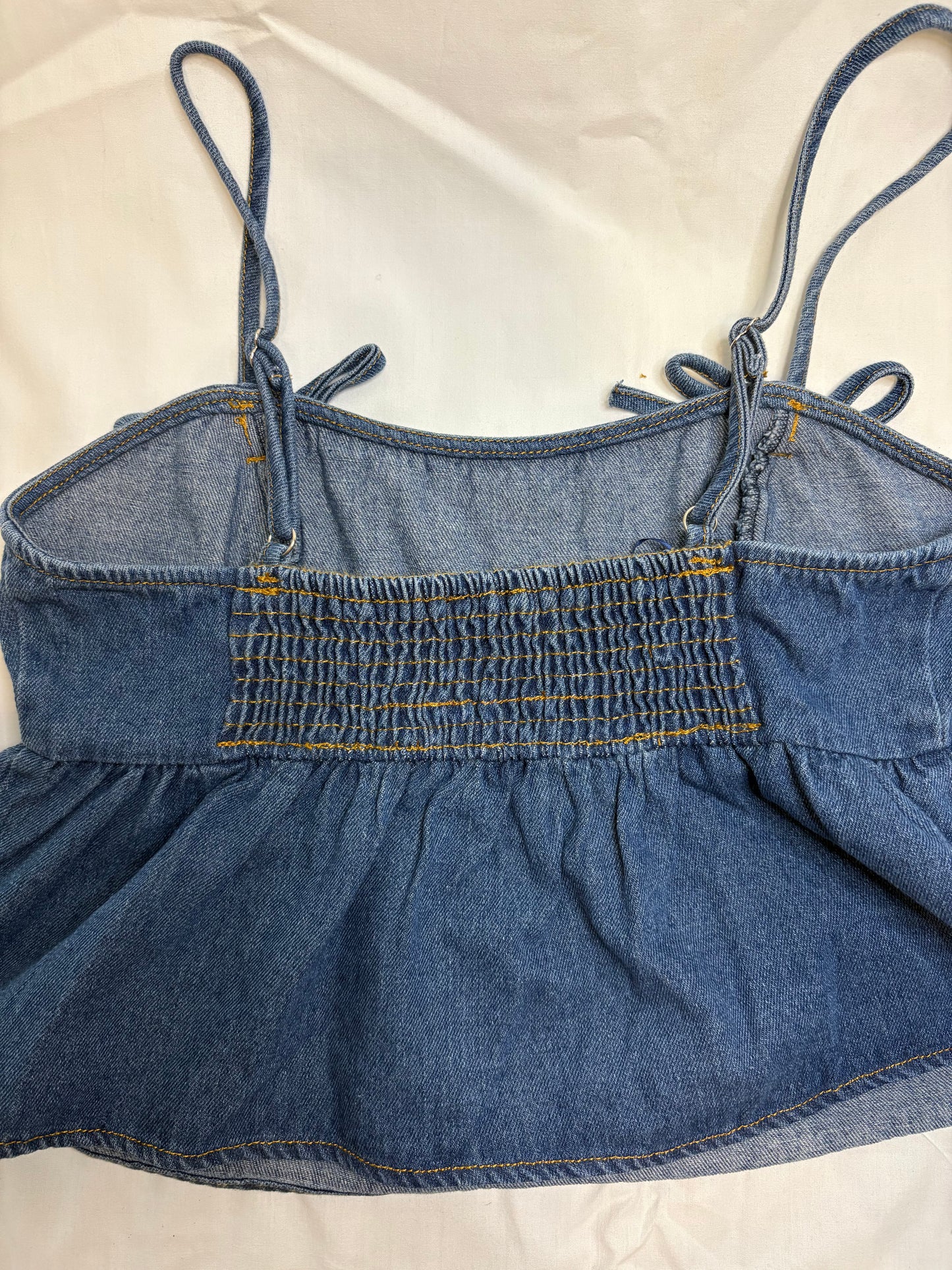 All American Bow Denim Top