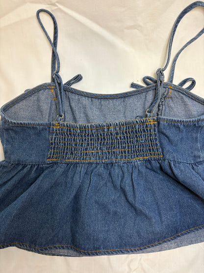 All American Bow Denim Top