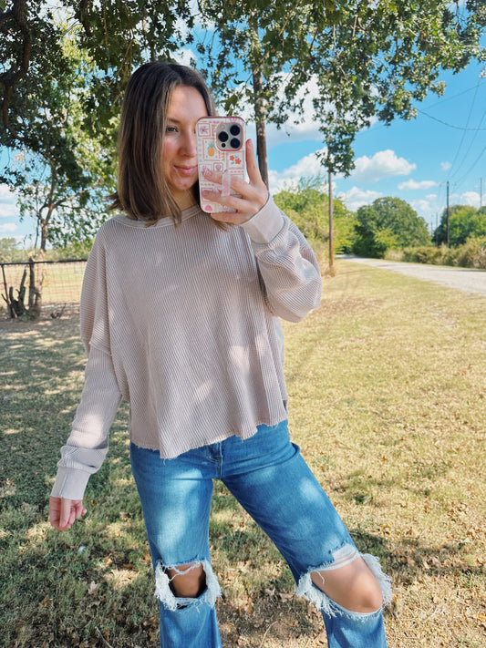 HARVEST DAYS WAFFLE TOP