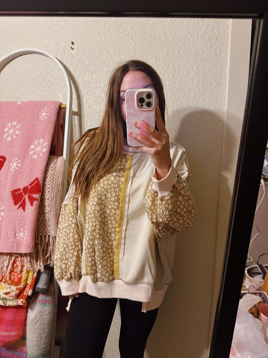 Ditsy Floral Pullover