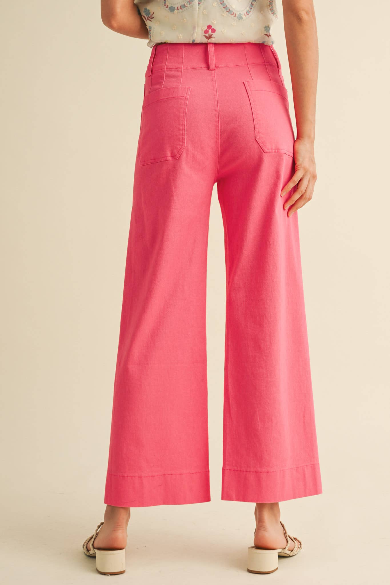 ROSE CROPPED WIDE LEG PANT