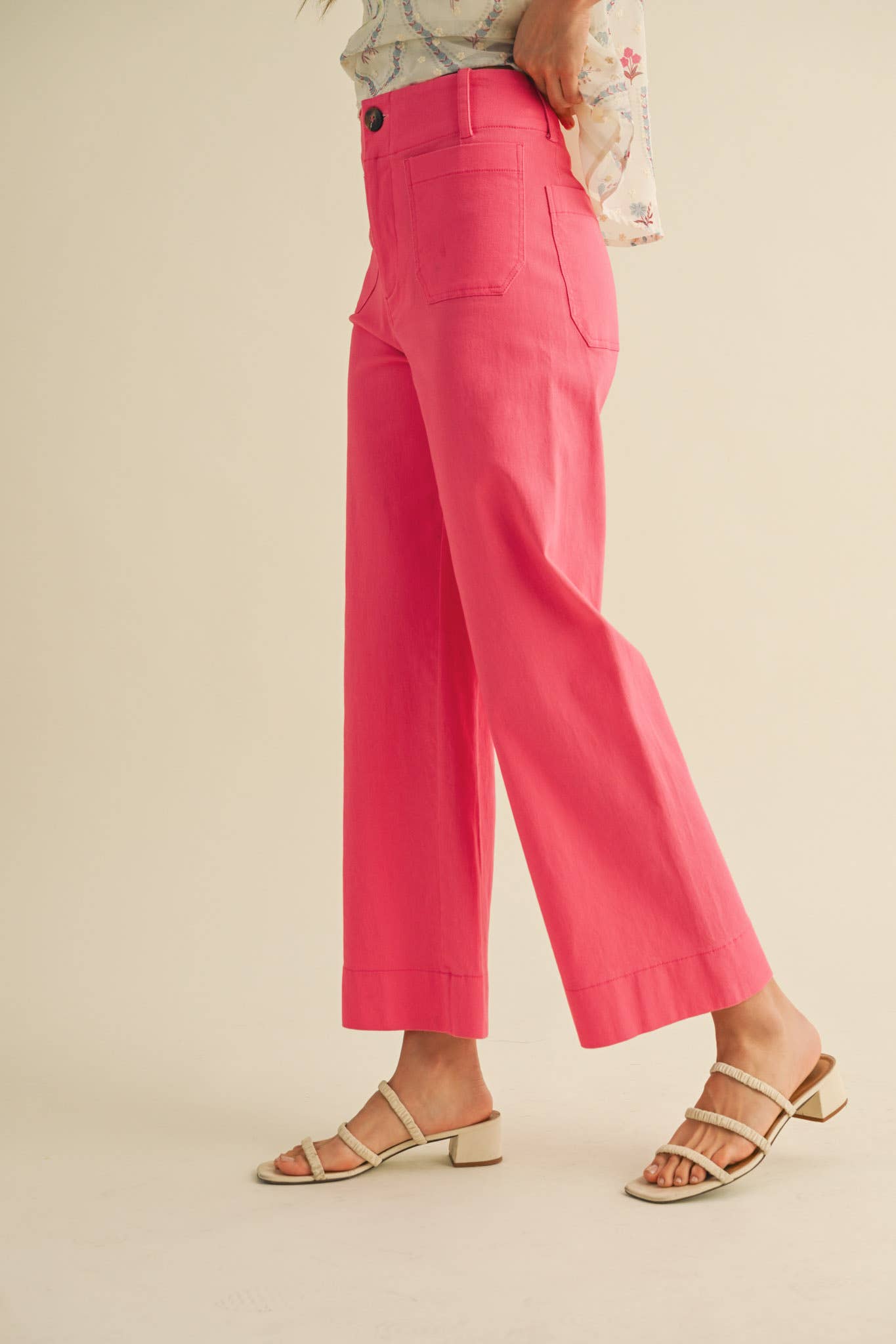 ROSE CROPPED WIDE LEG PANT