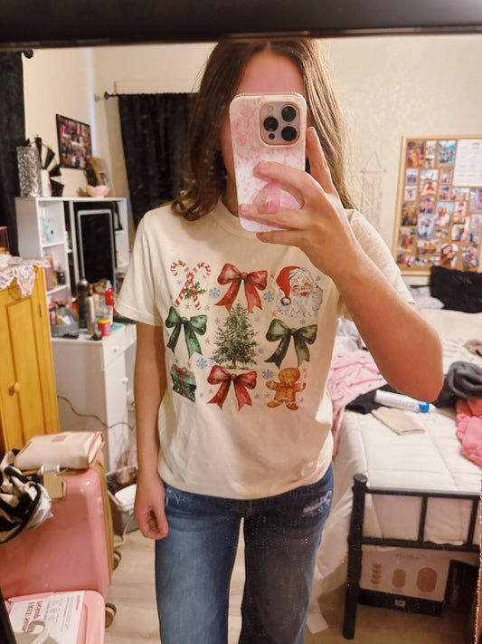 Bow Christmas Tee