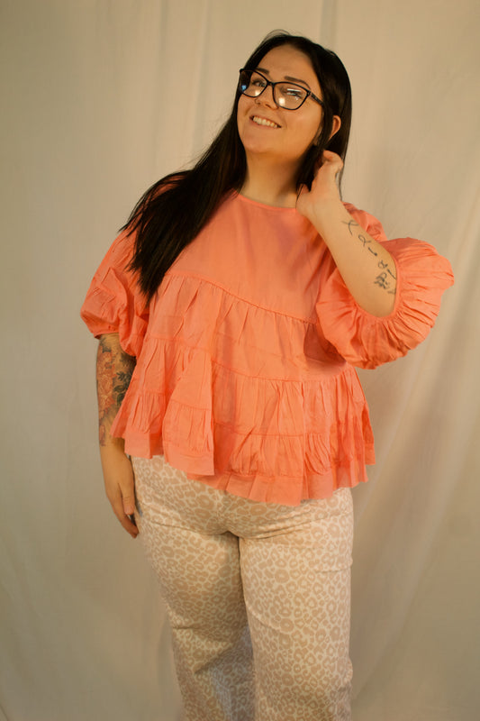 PETAL PINK LEOPARD DENIM JEANS