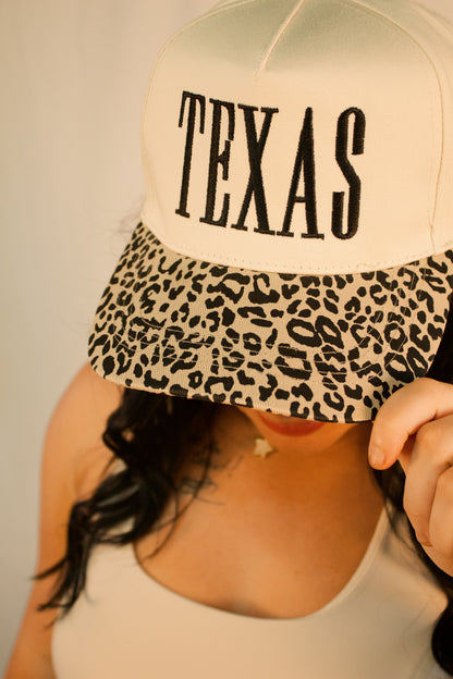 TEXAS LEOPARD HAT