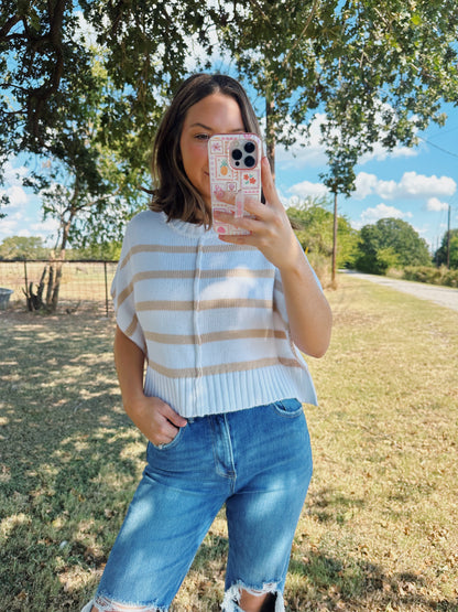 THE MORNING DEW CROPPED SWEATER