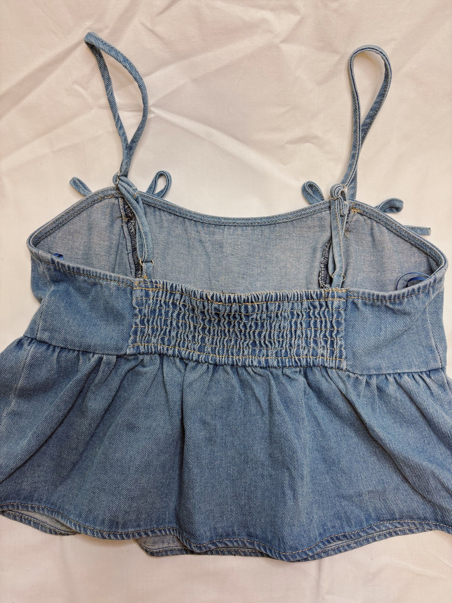 All American Bow Denim Top