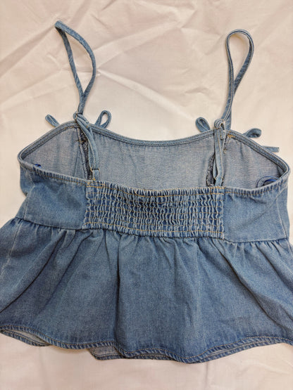 All American Bow Denim Top