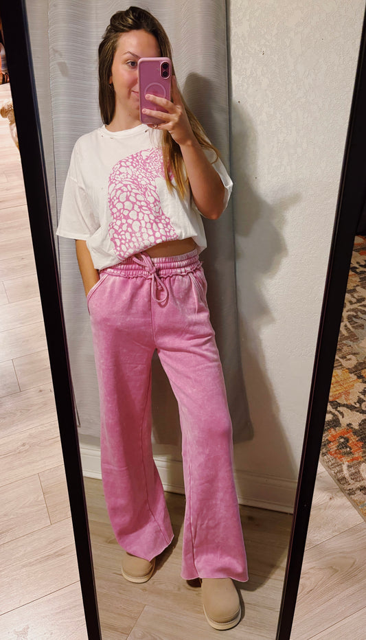 STAYIN COZY SWEATPANTS MAUVE