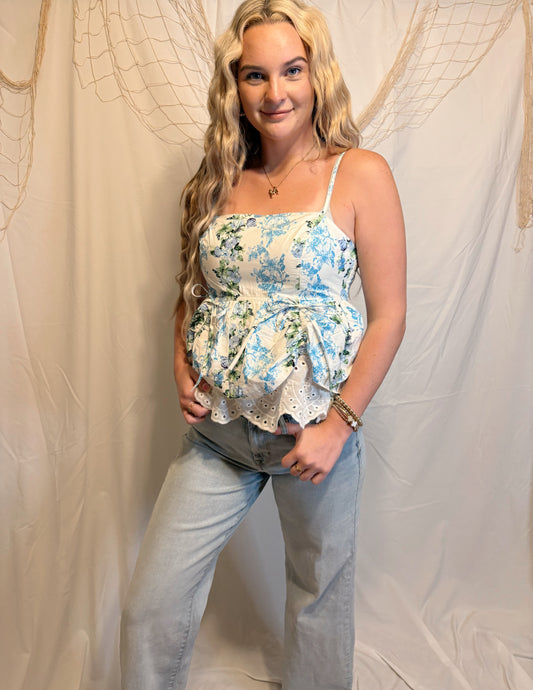 Floral Peplum Top