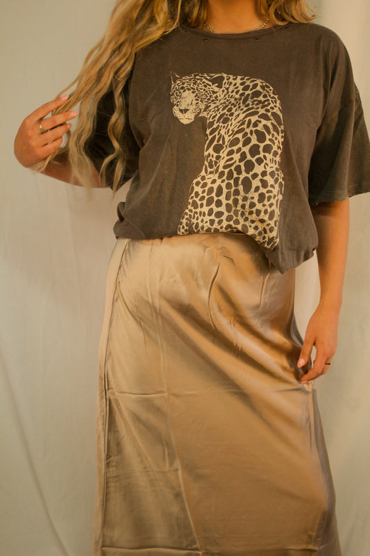 WILD WEST SATIN MAXI SKIRT
