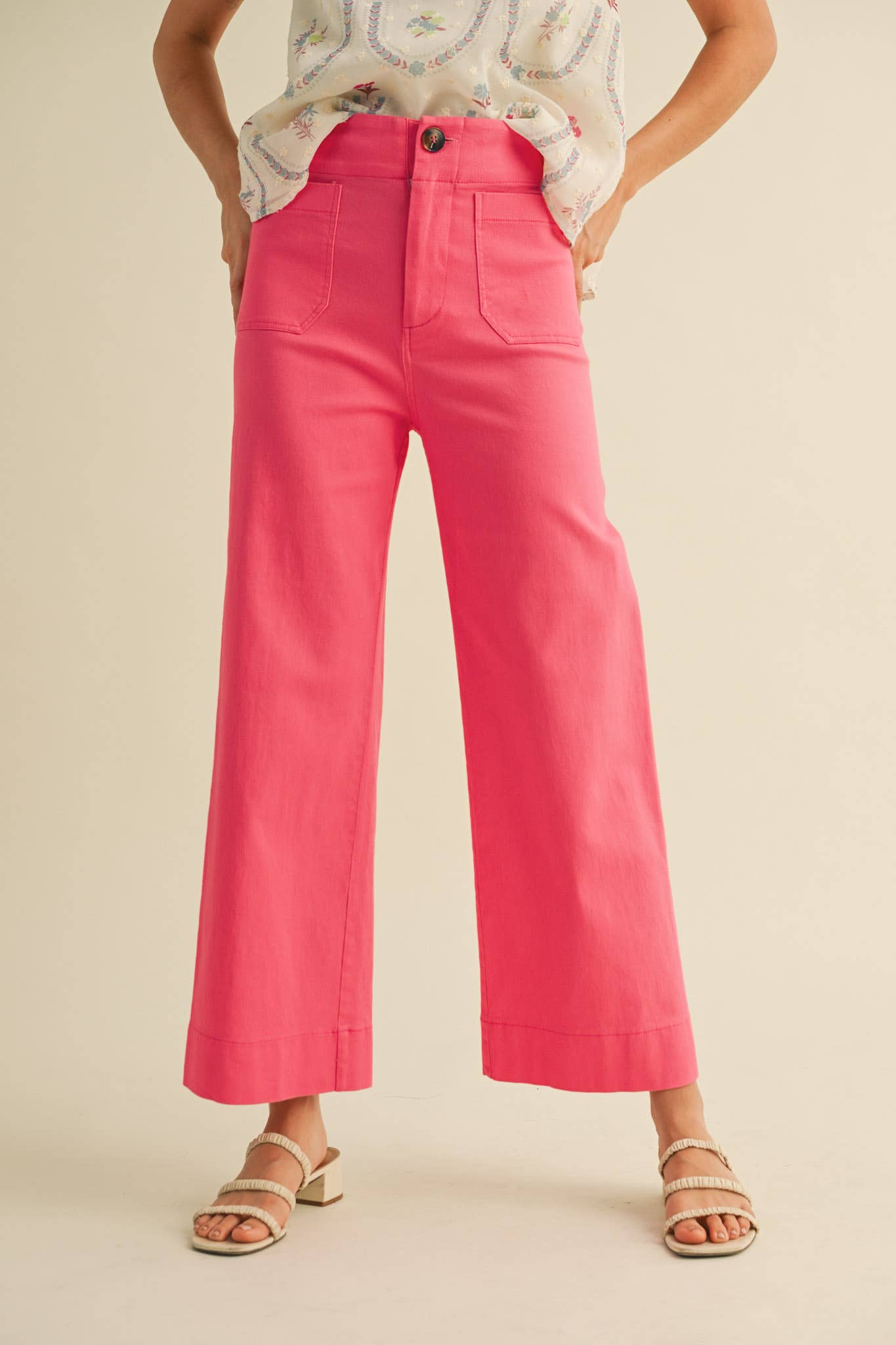 ROSE CROPPED WIDE LEG PANT