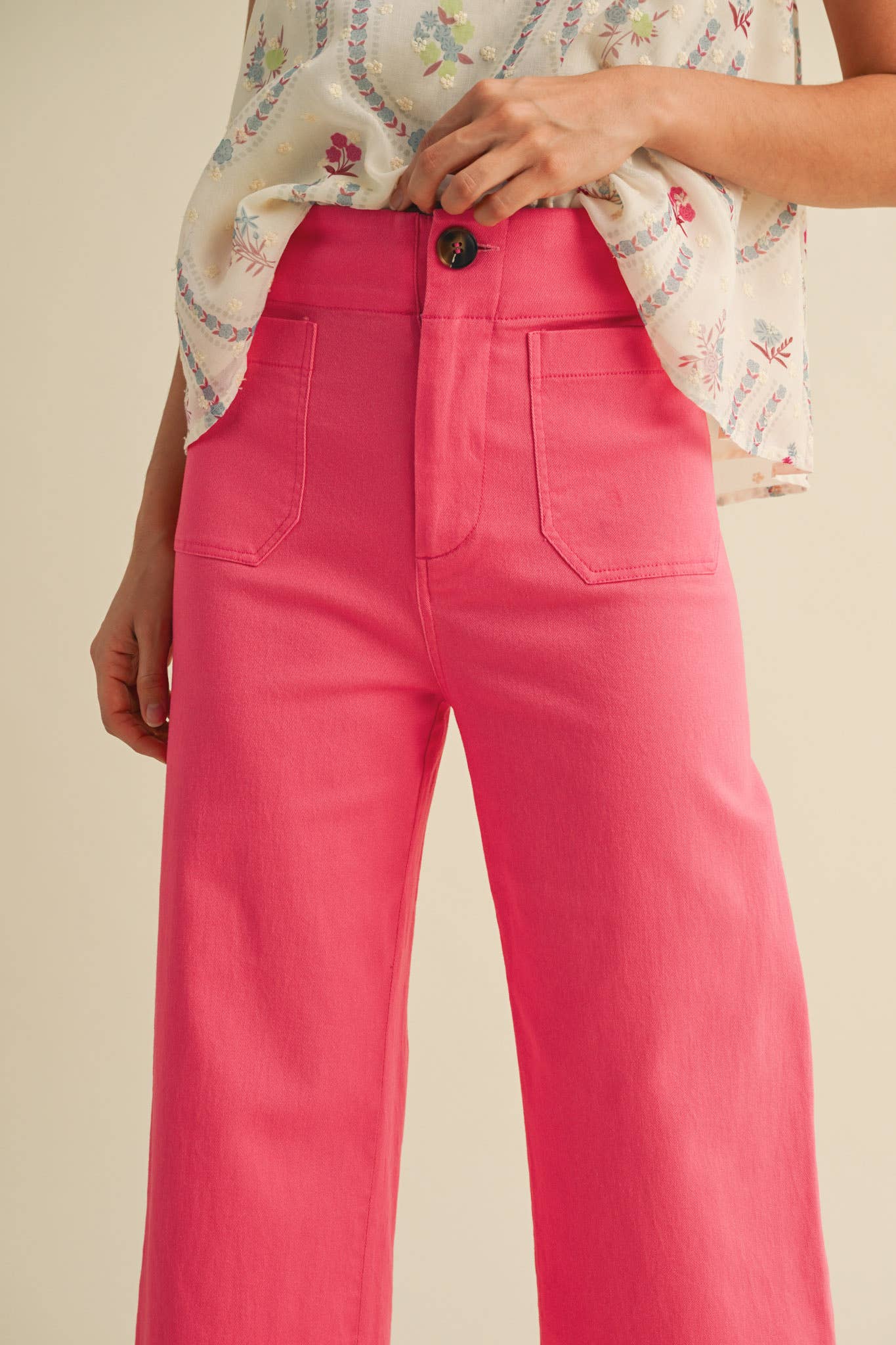 ROSE CROPPED WIDE LEG PANT